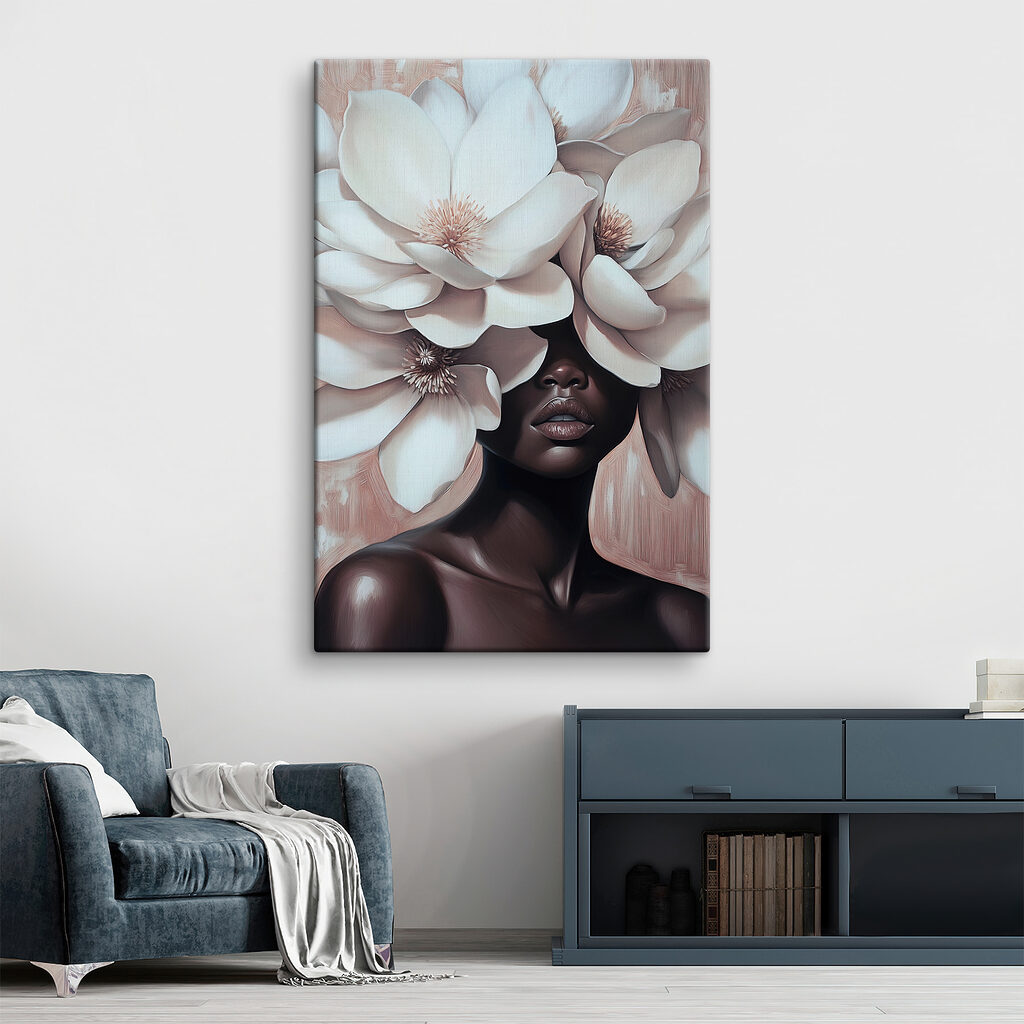 Bloemen verbergen haar ogen — interieur 2