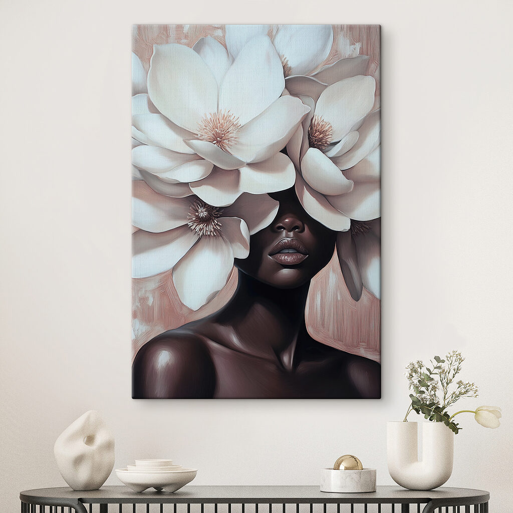 Bloemen verbergen haar ogen — interieur 3
