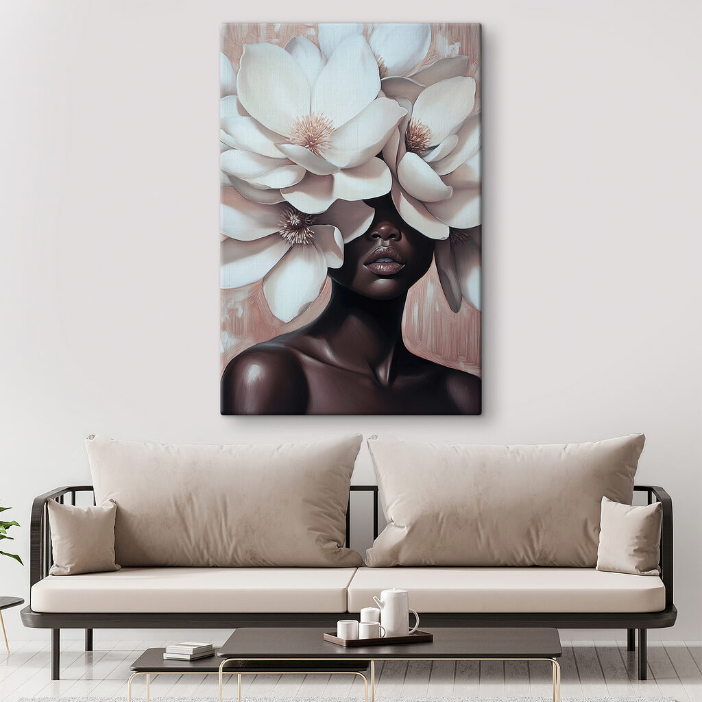 Bloemen verbergen haar ogen — interieur 1