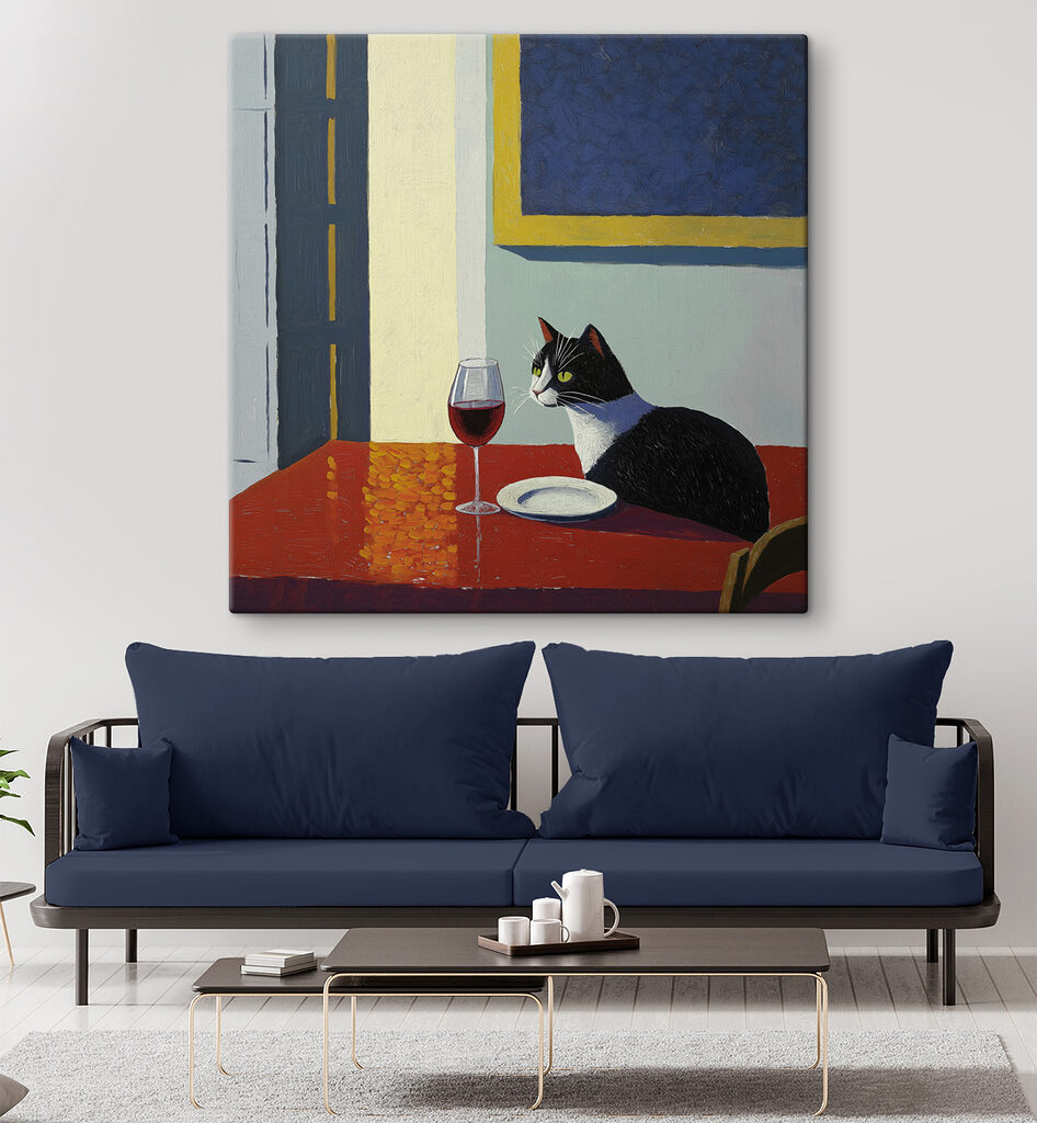 Kat aan de wijntafel — interieur 2