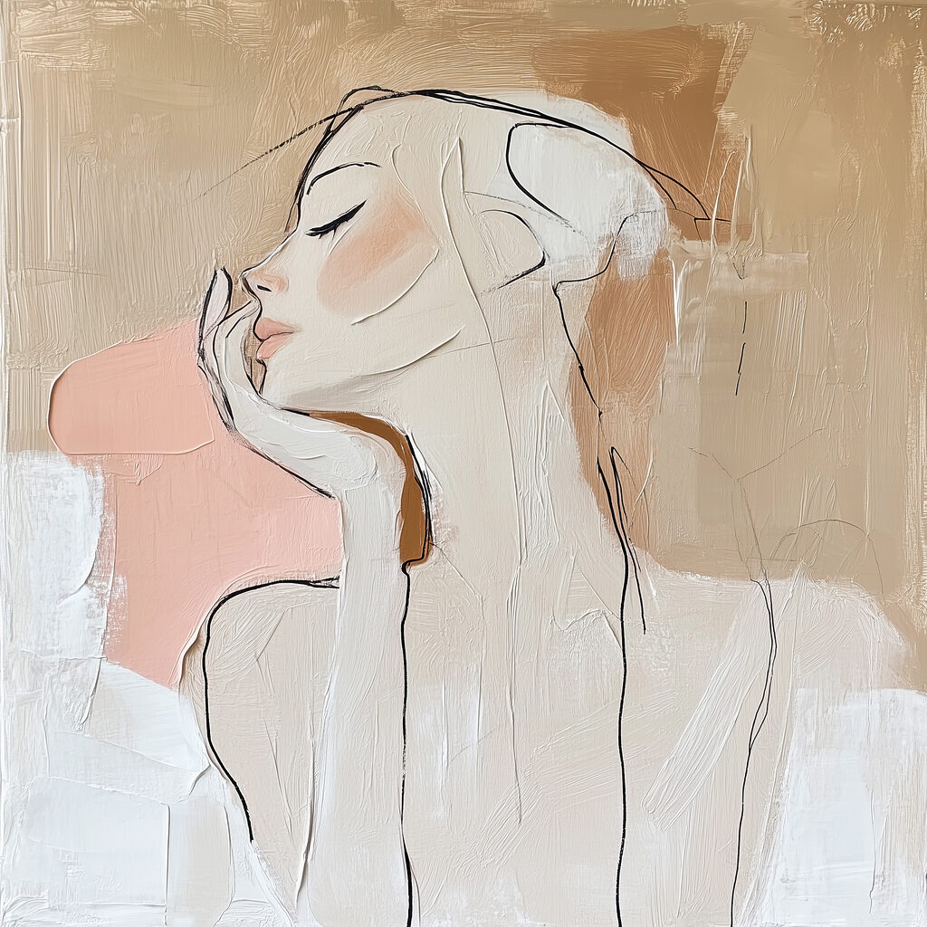 Kin op haar hand — volledig ontwerp