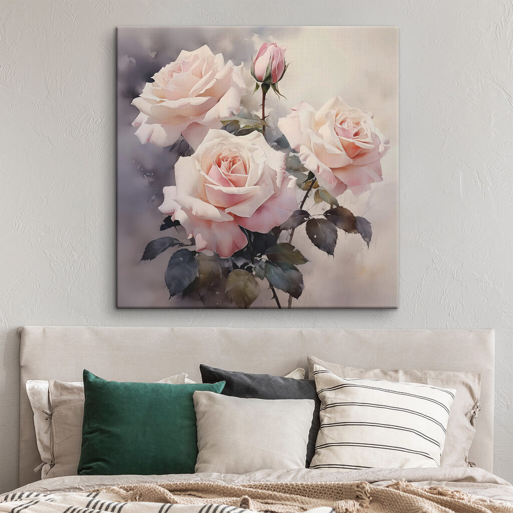 Groep roze rozen — interieur 1