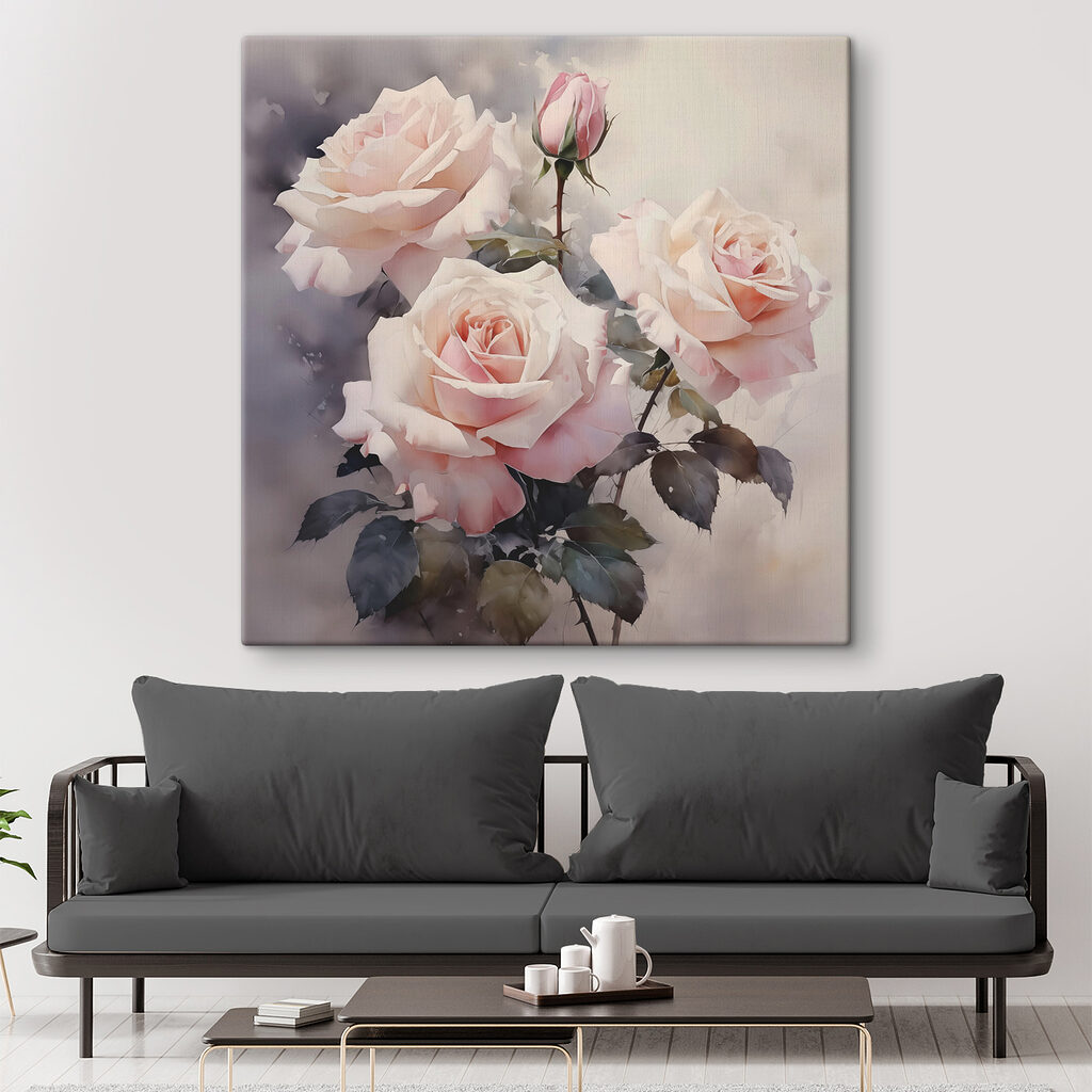 Groep roze rozen — interieur 2