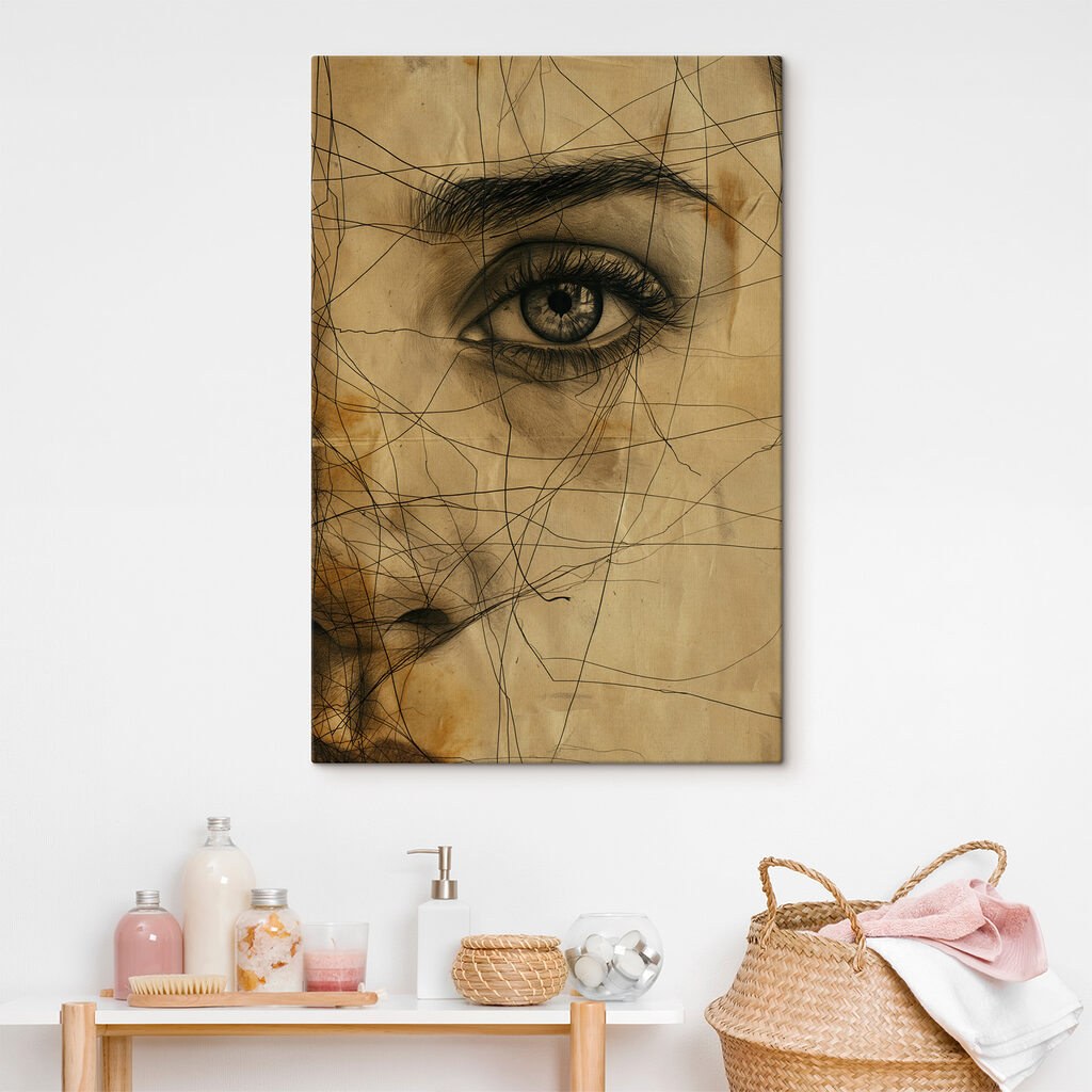 Een oog tussen potloodlijnen — interieur 2