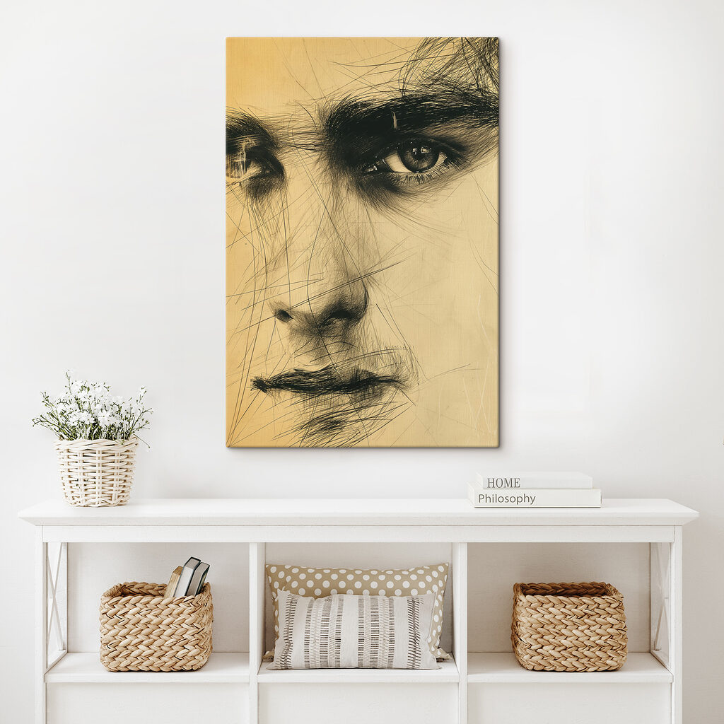 Een blik in houtskoollijnen — interieur 2