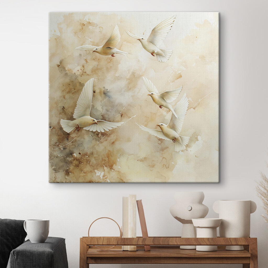 Witte vleugels door zandtinten — interieur 2
