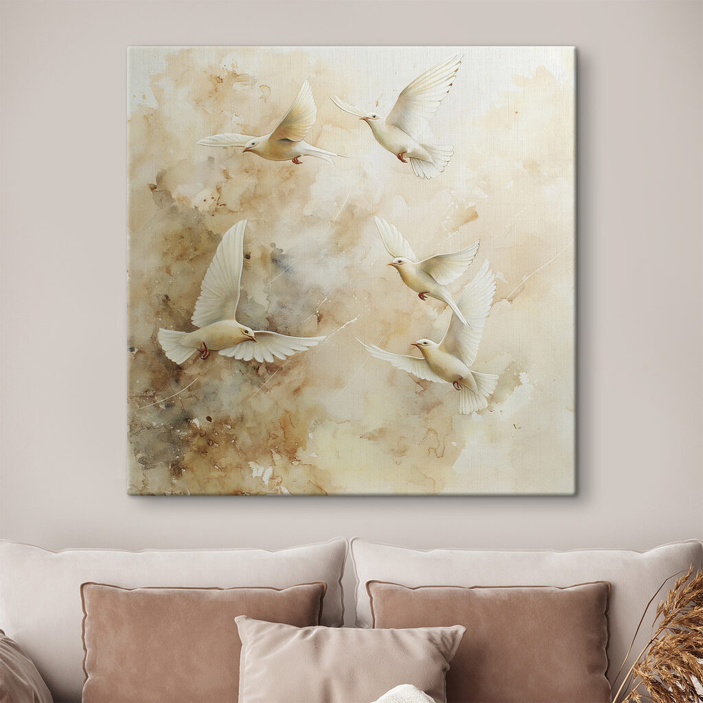 Witte vleugels door zandtinten — interieur 1