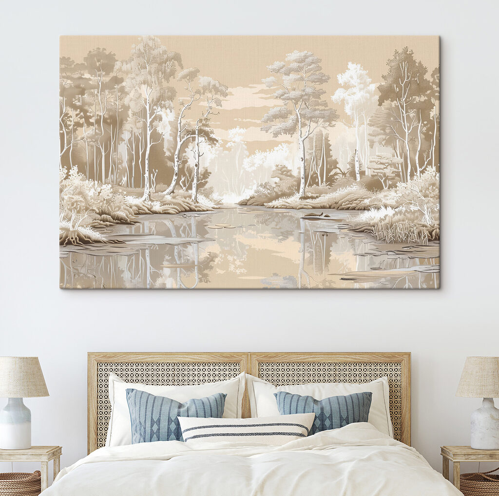 Een rivier in roomwit — interieur 1