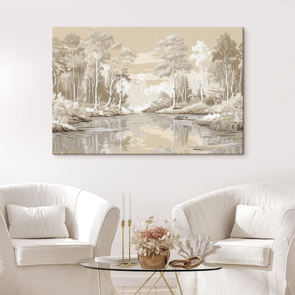 Een rivier in roomwit — interieur 2