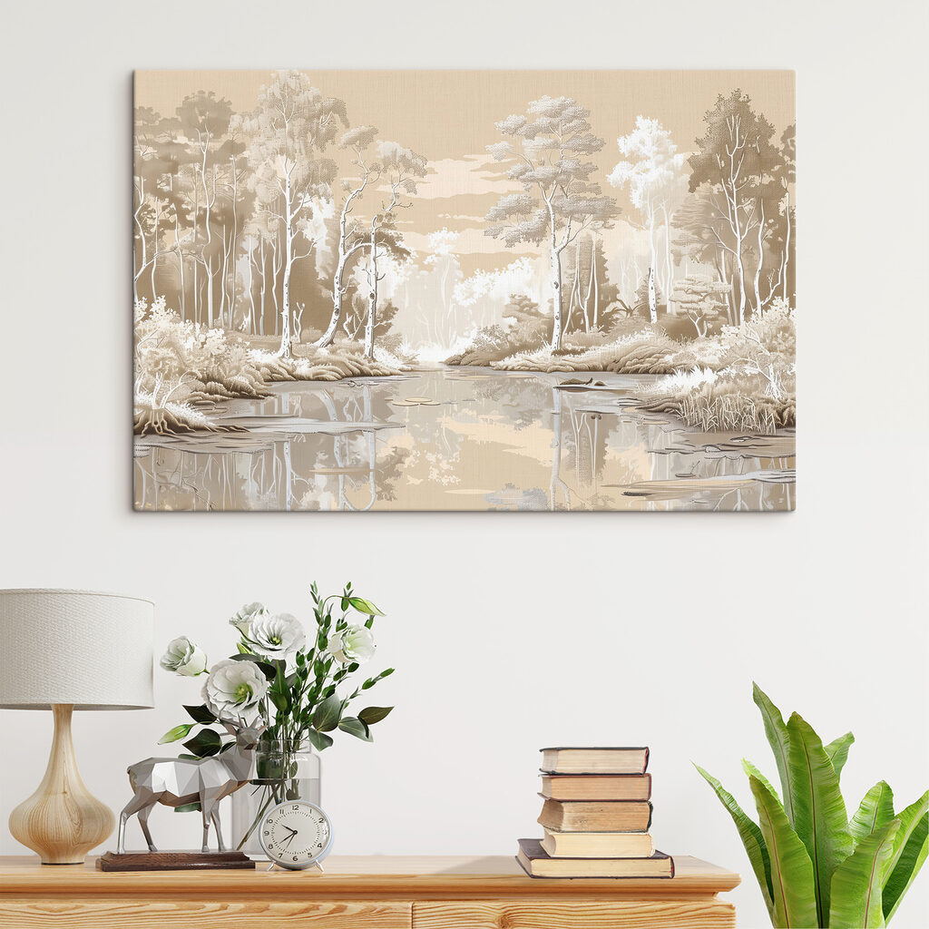 Een rivier in roomwit — interieur 3