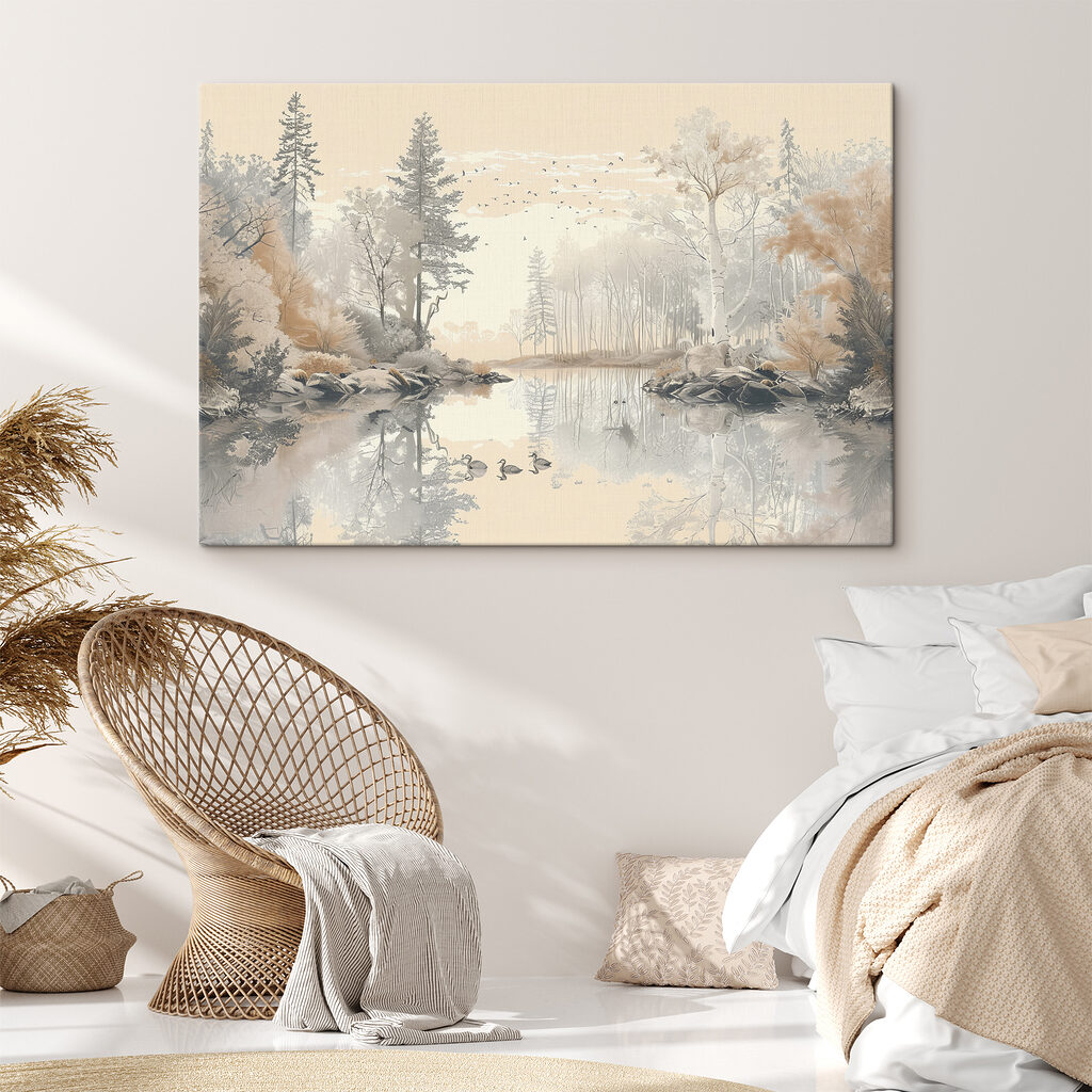Eenden op bleek water — interieur 2