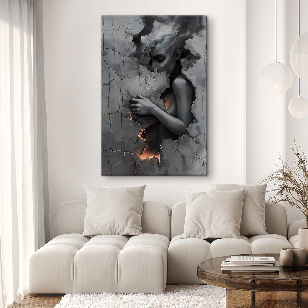 Gestalte breekt door grijs — interieur 1