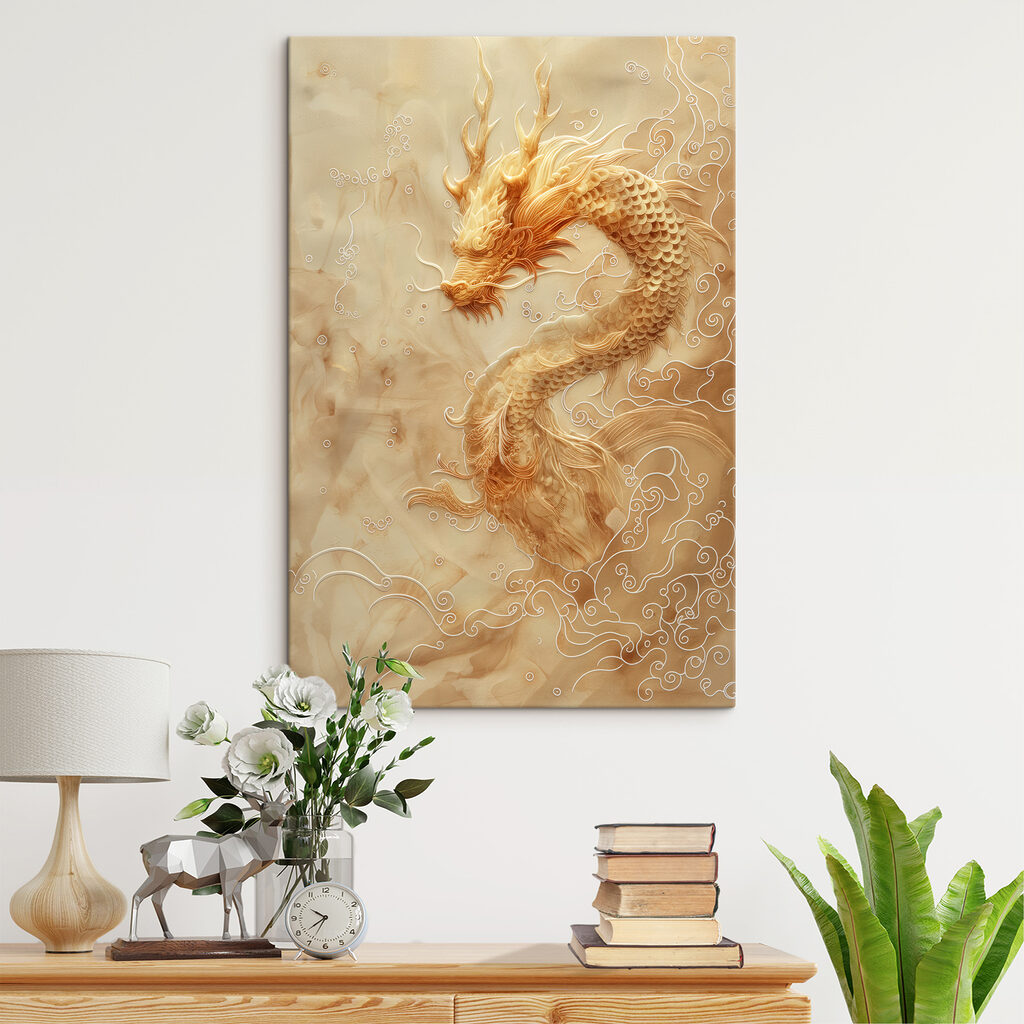Draak in gouden wolken — interieur 1