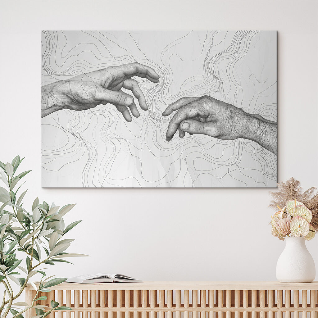 Handen boven fijne hoogtelijnen — interieur 1