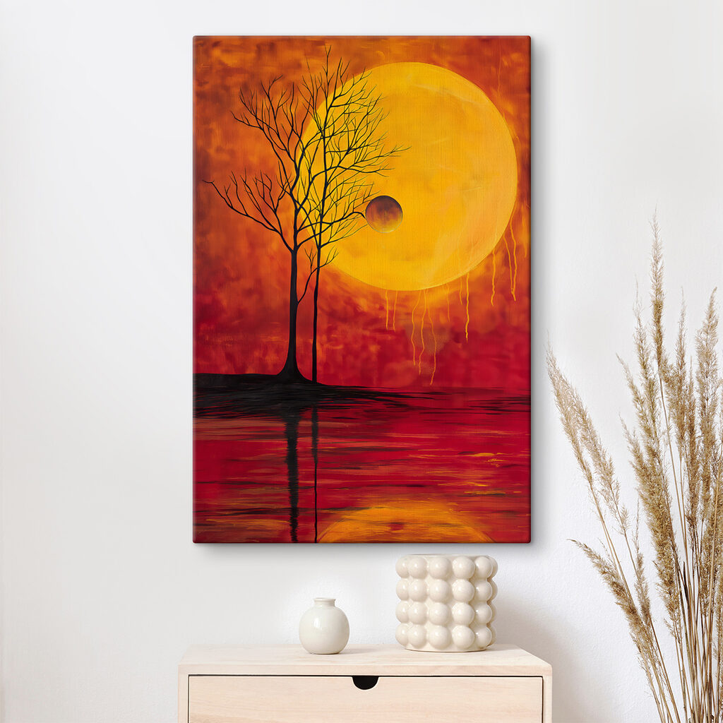 Boom voor oranje maan — interieur 1