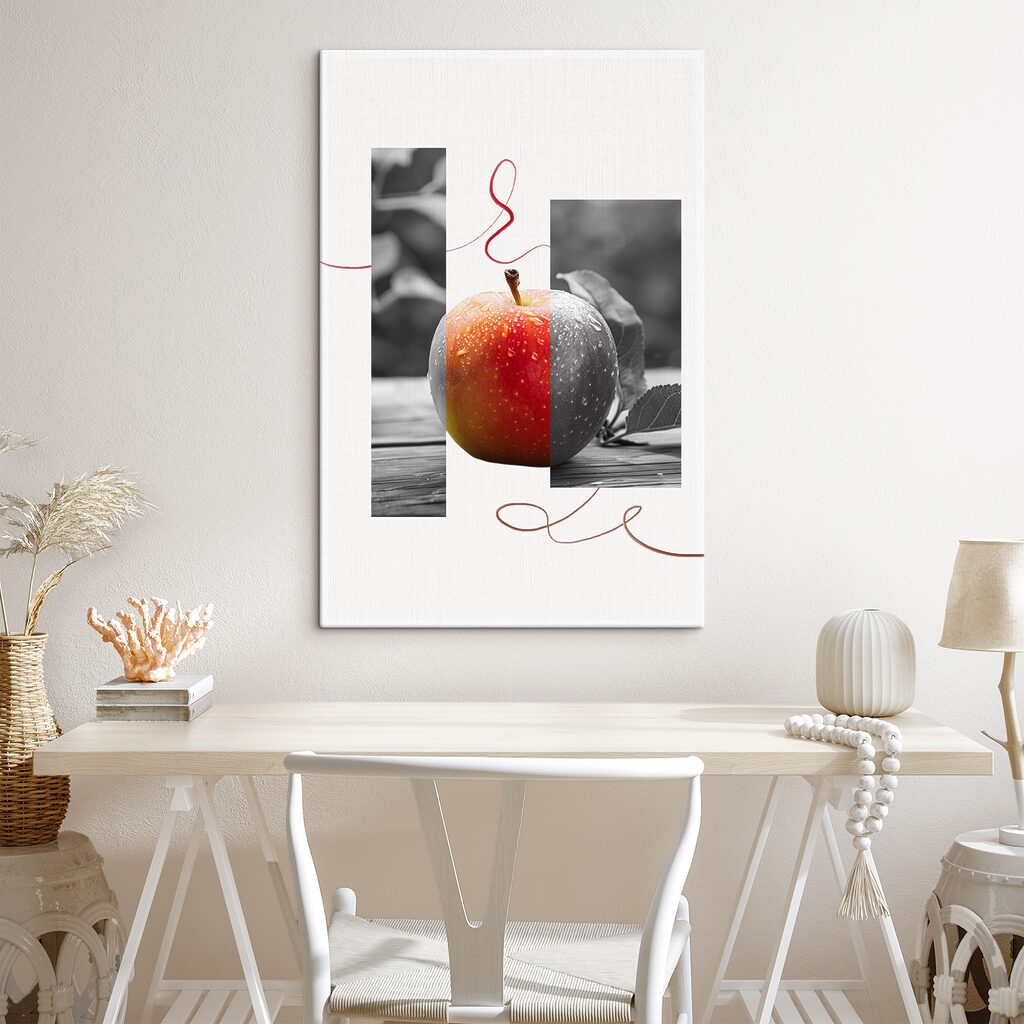 Rode draad rond appel — interieur 2