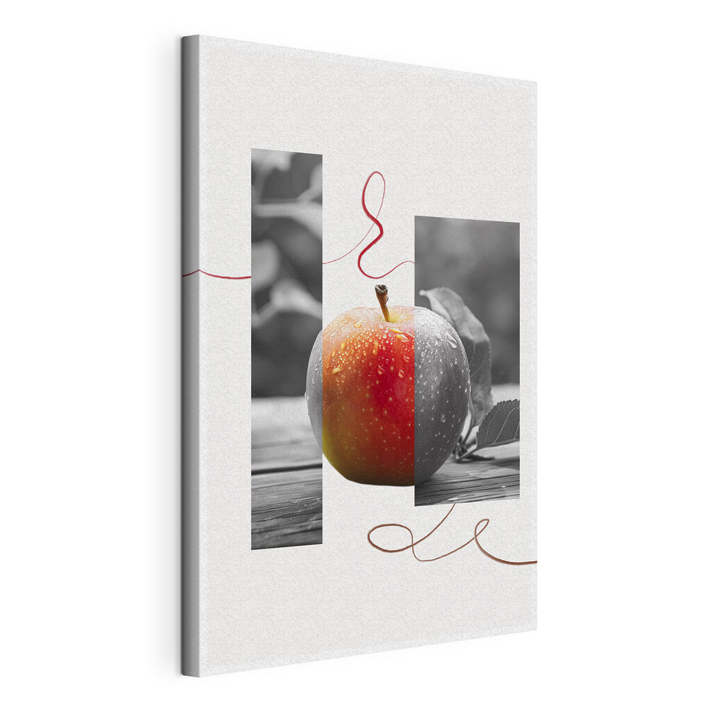 Rode draad rond appel — productweergave