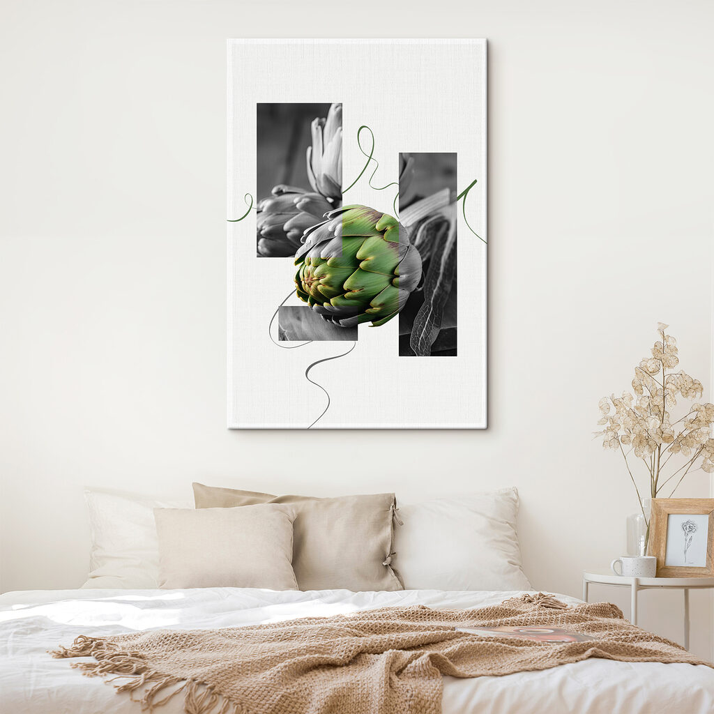 Een artisjok tussen fotovlakken — interieur 2