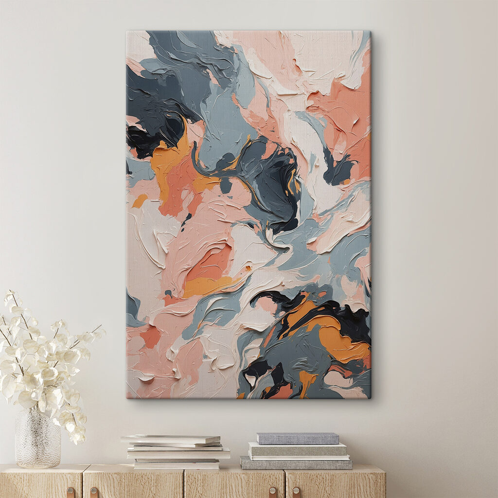 Roze streken raken donkergrijs — interieur 1