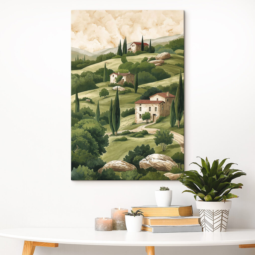 Landhuisjes tussen groene hellingen — interieur 3