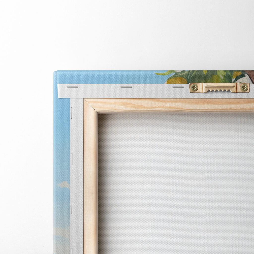 Citroenen op een zeebalkon — achterkant