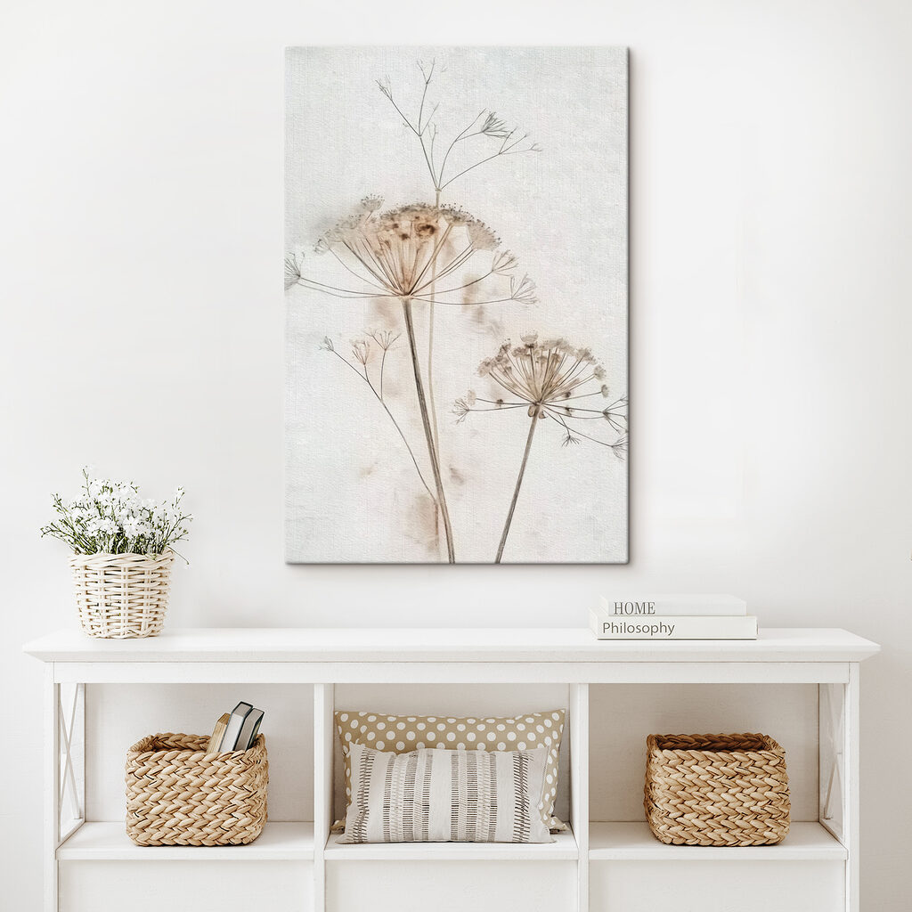 Zaadschermen in bleke lijnen — interieur 1