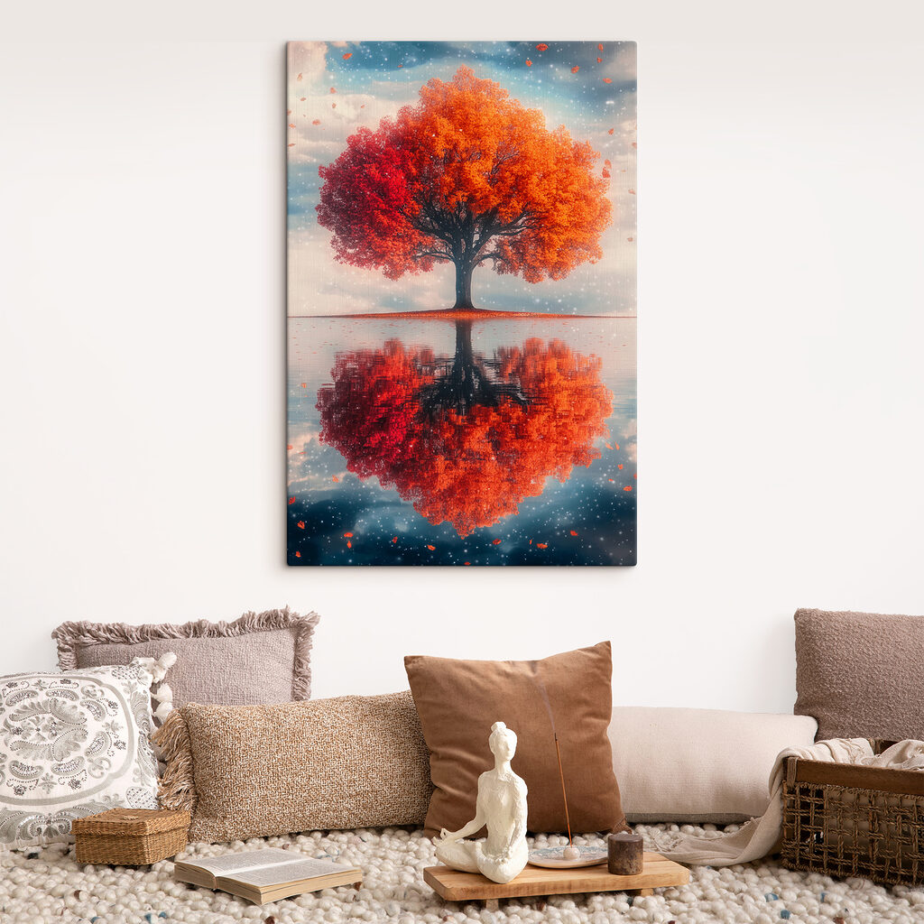 Een herfstboom verdubbelt zich — interieur 2