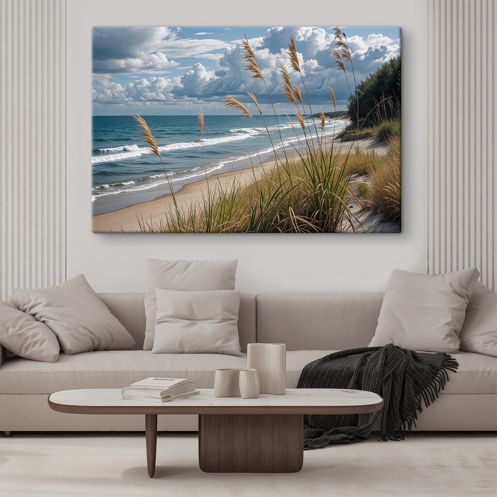 Strandgras onder hoge wolken — interieur 2