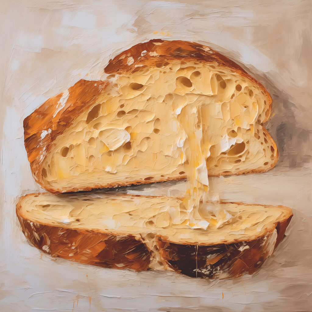 Vers brood met boter — volledig ontwerp