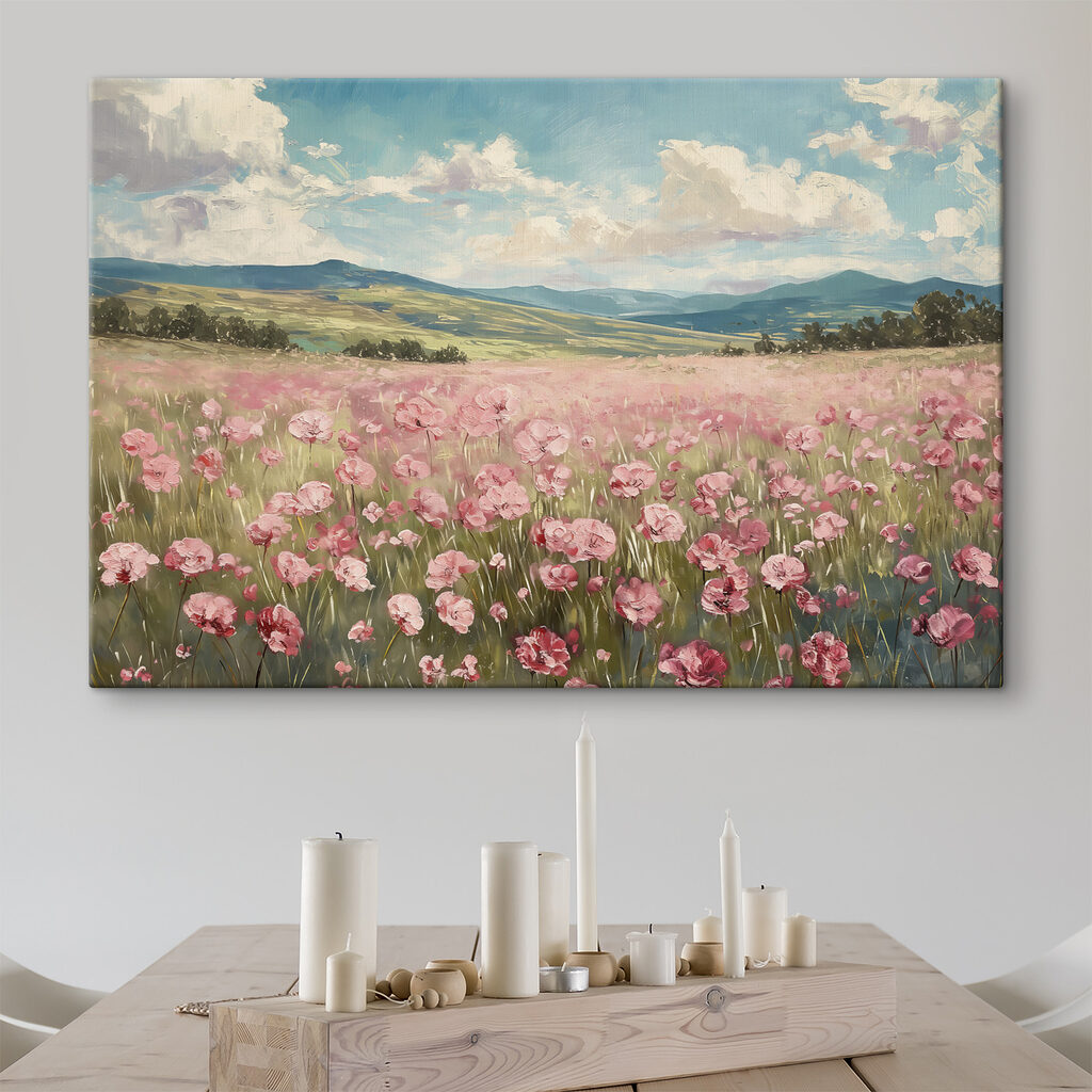 Een veld vol roze — interieur 1