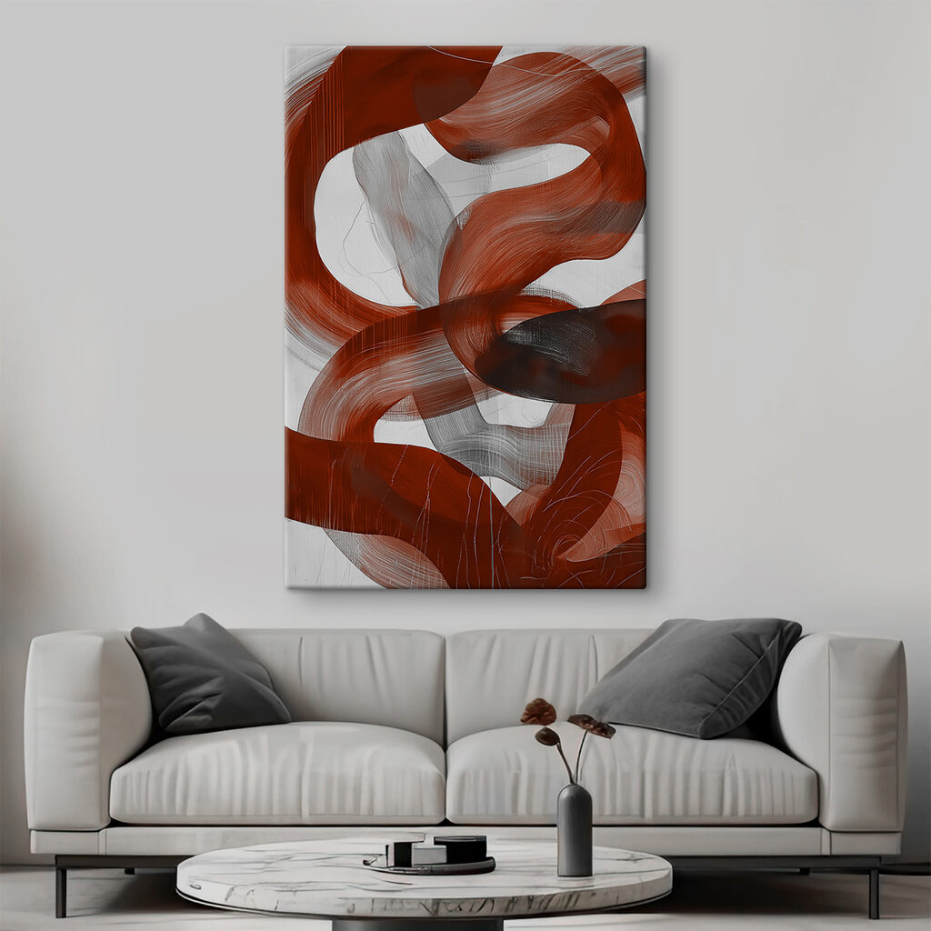 Rode lussen op wit — interieur 1