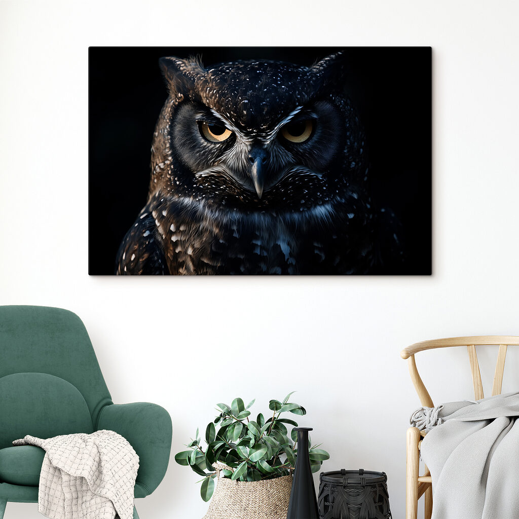 Majestueuze uil met een doordringende blik — interieur 3
