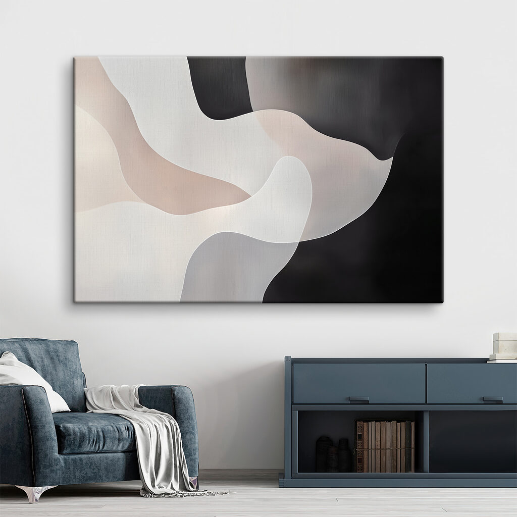 Zwartwit in zachte rondingen — interieur 2