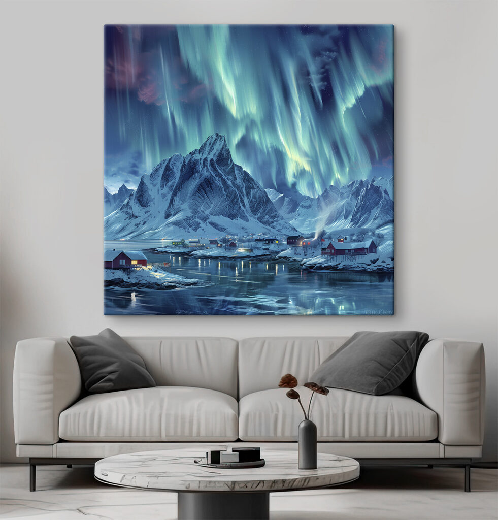 Poollicht over een bergspits — interieur 2