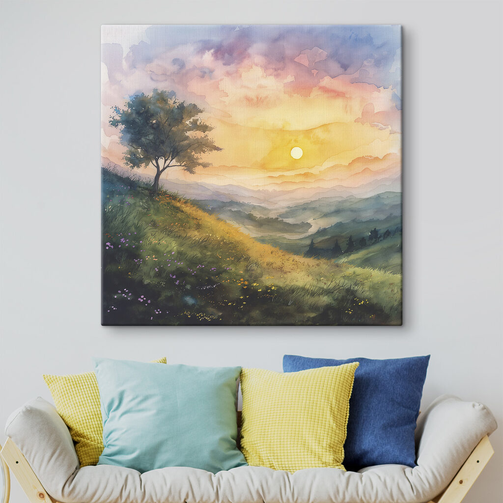 Een boom begroet ochtendzon — interieur 2