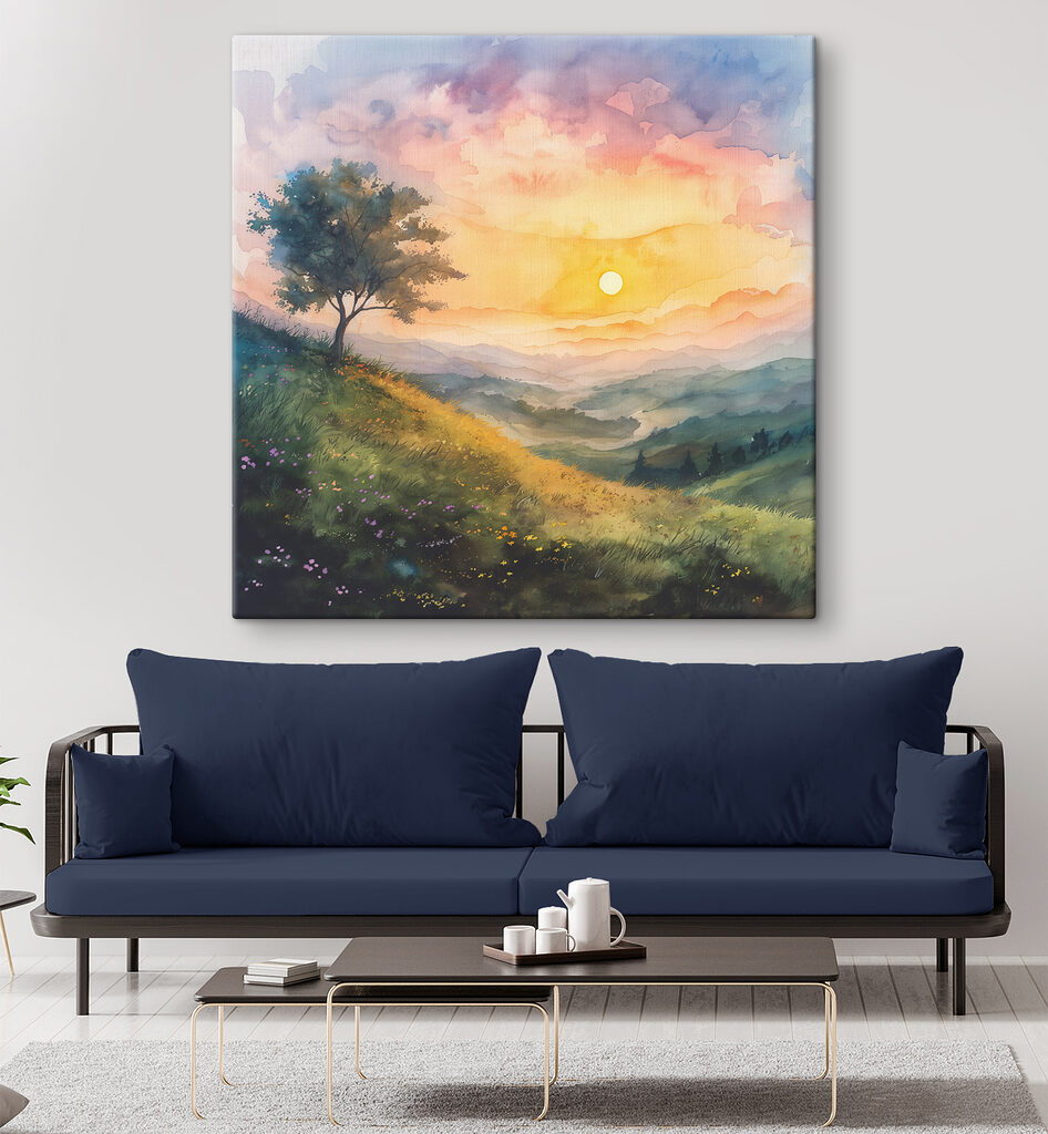 Een boom begroet ochtendzon — interieur 1
