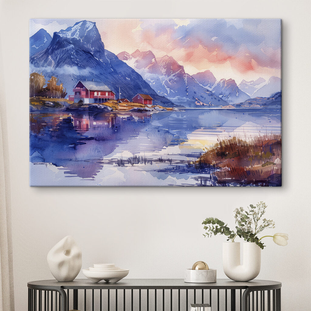 Rode huizen in avondspiegeling — interieur 1