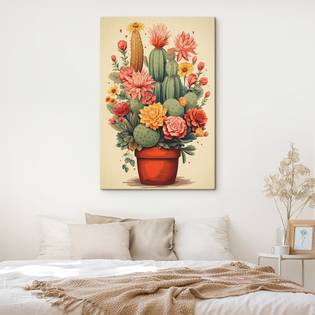 Een cactuspot vol bloei — interieur 1