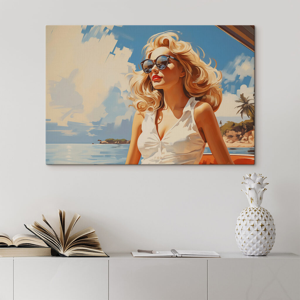 Zonnebril onder een zomerlucht — interieur 2