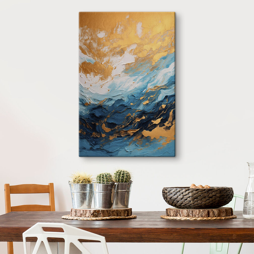 Gouden wolken, blauwe bergkammen — interieur 3