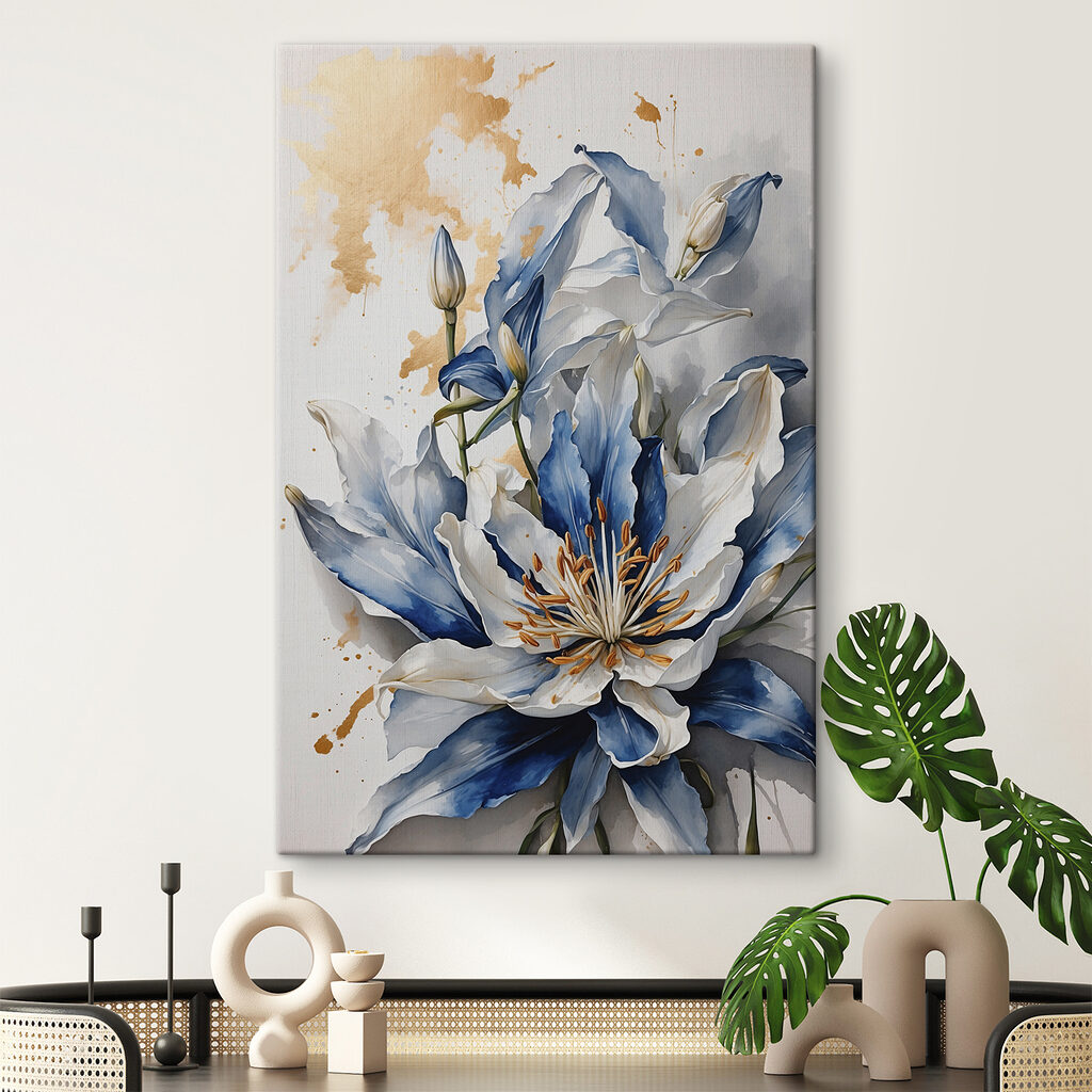 Lelie tussen gouden spatten — interieur 1