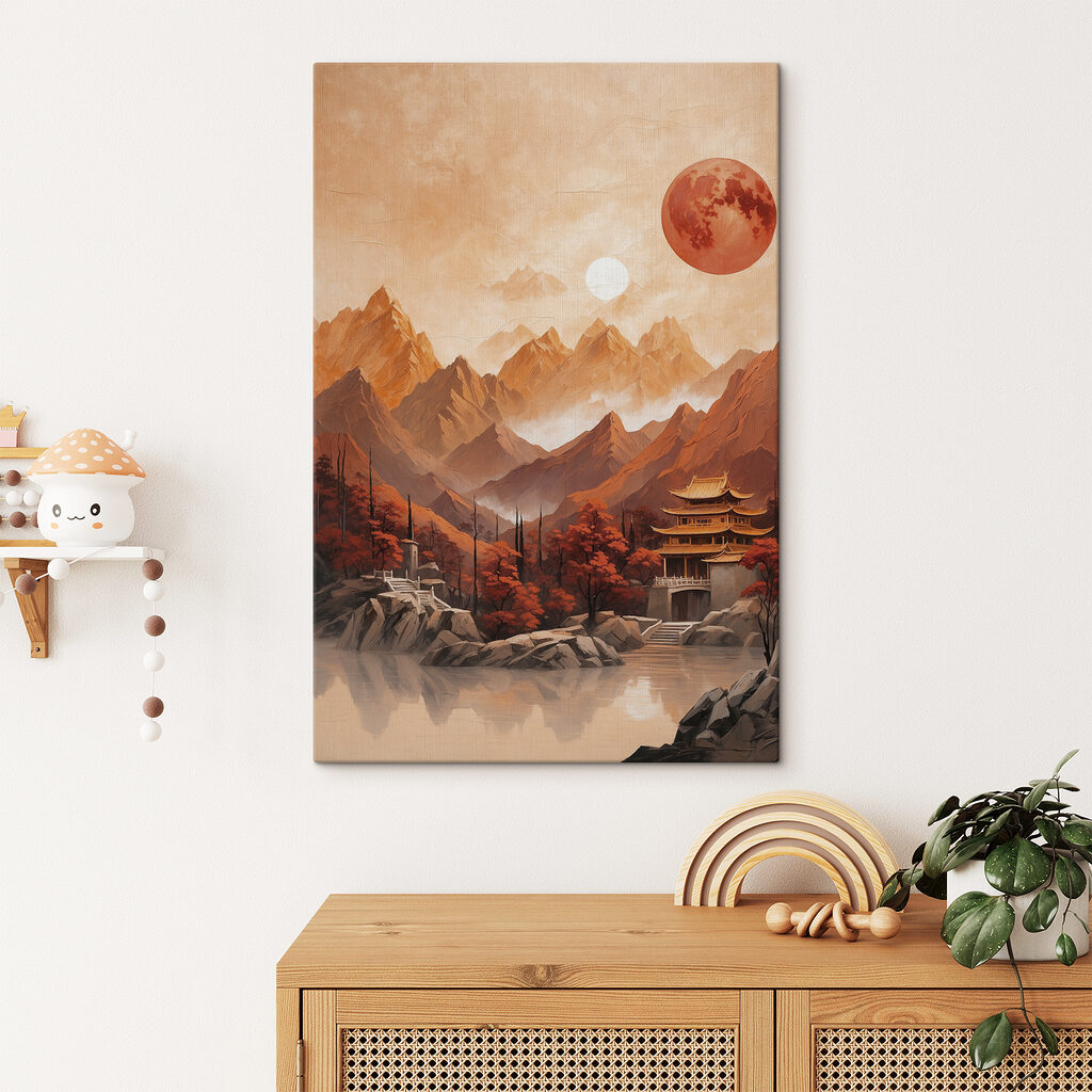 Tempel onder rode maan — interieur 1