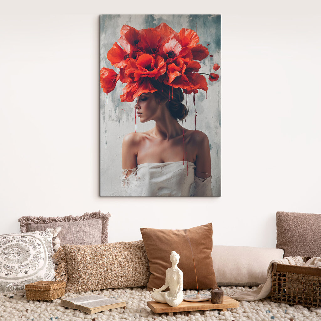 Klaprozen boven haar blik — interieur 2