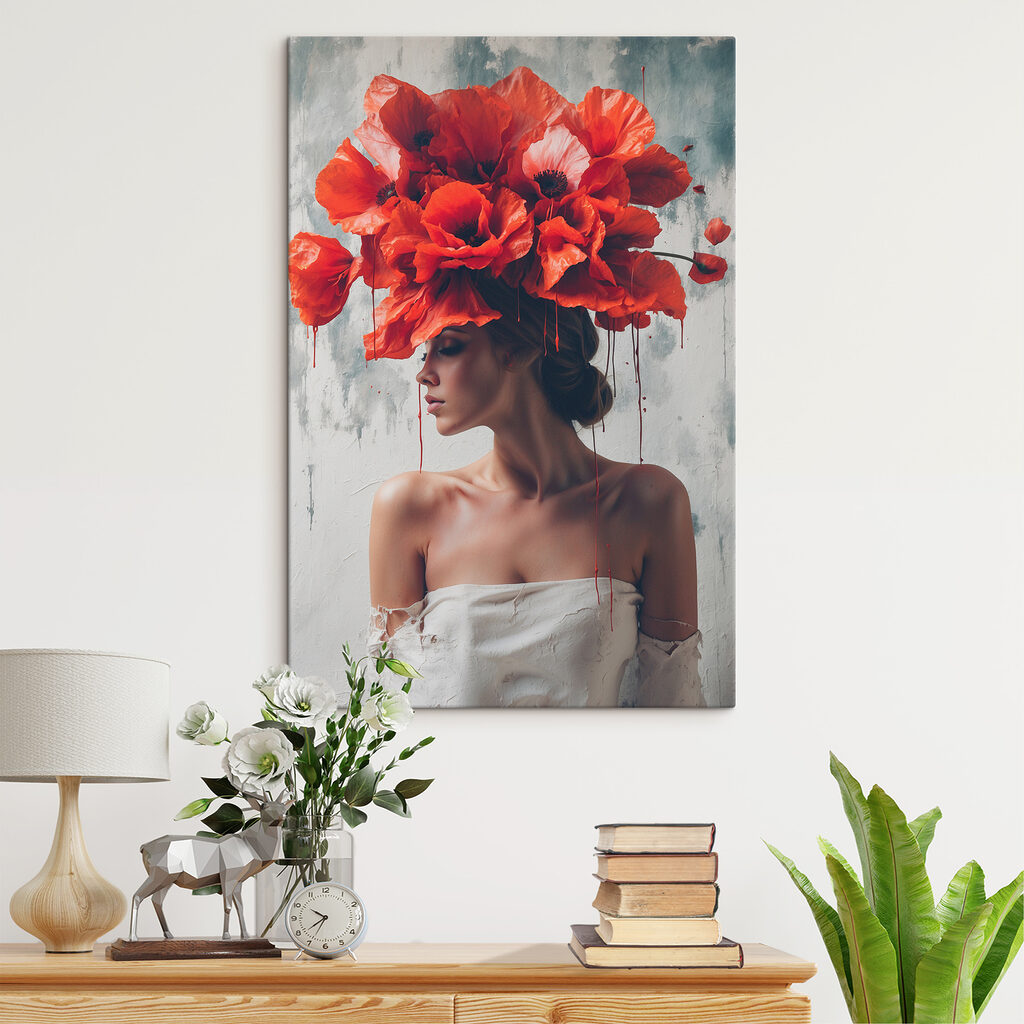 Klaprozen boven haar blik — interieur 3