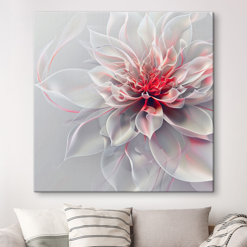 Bloem met rozerood hart — interieur 2
