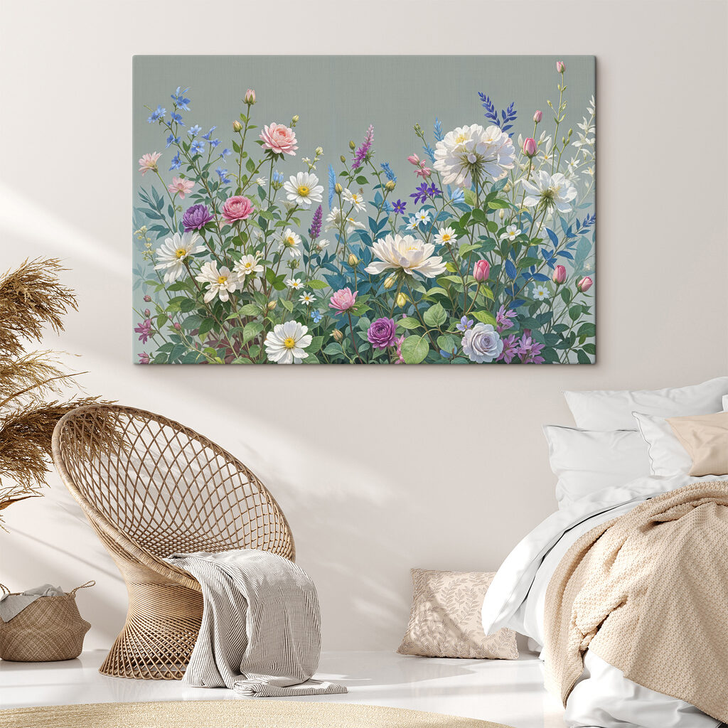 Een bloemenweide in grijsgroen — interieur 2