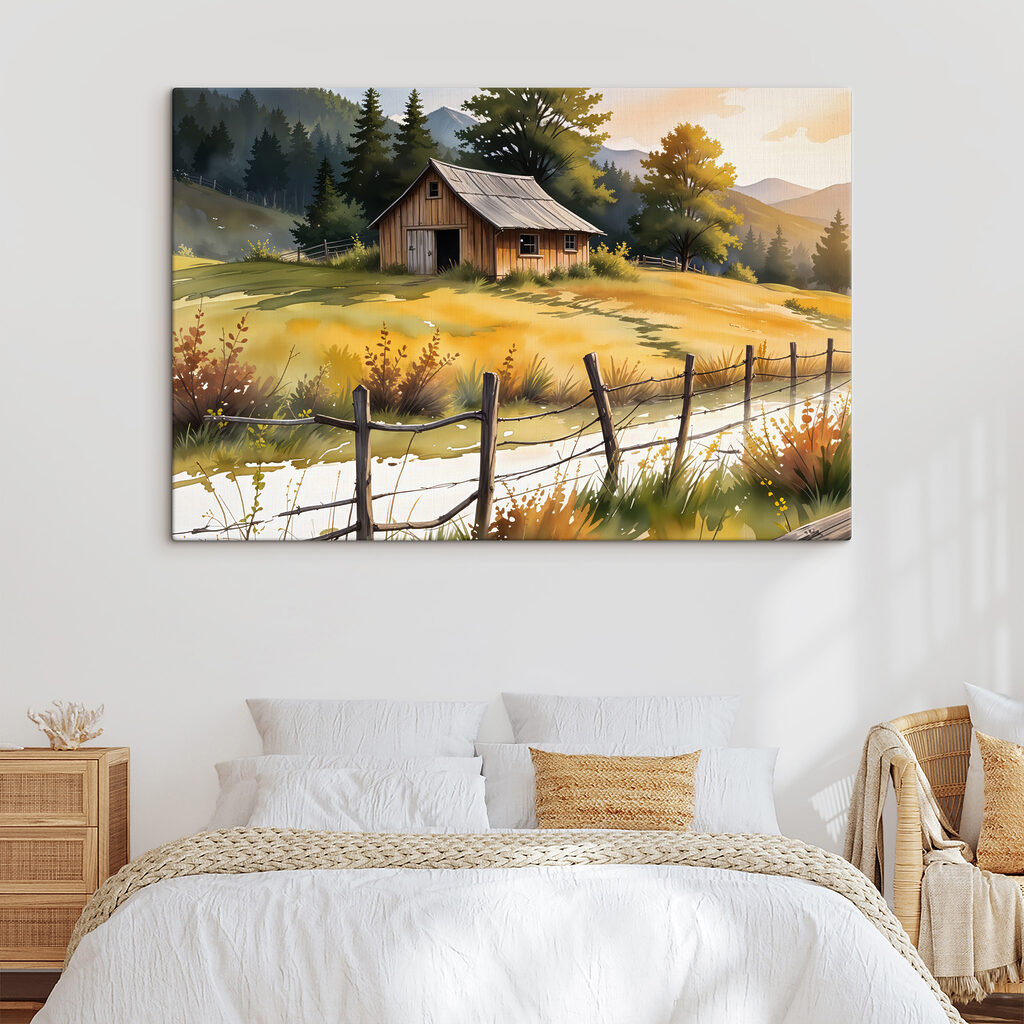 Hut achter een hek — interieur 1
