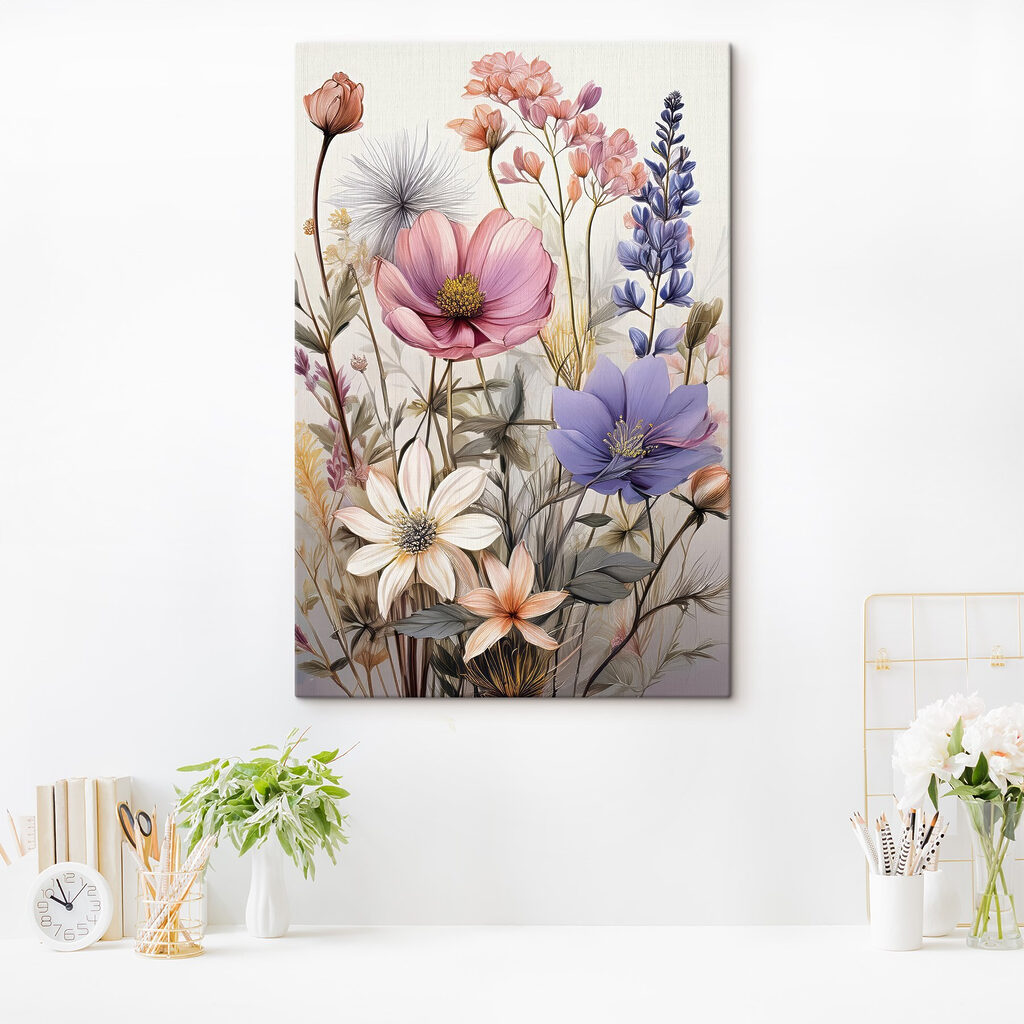 Veldbloemen in fijne pastels — interieur 3
