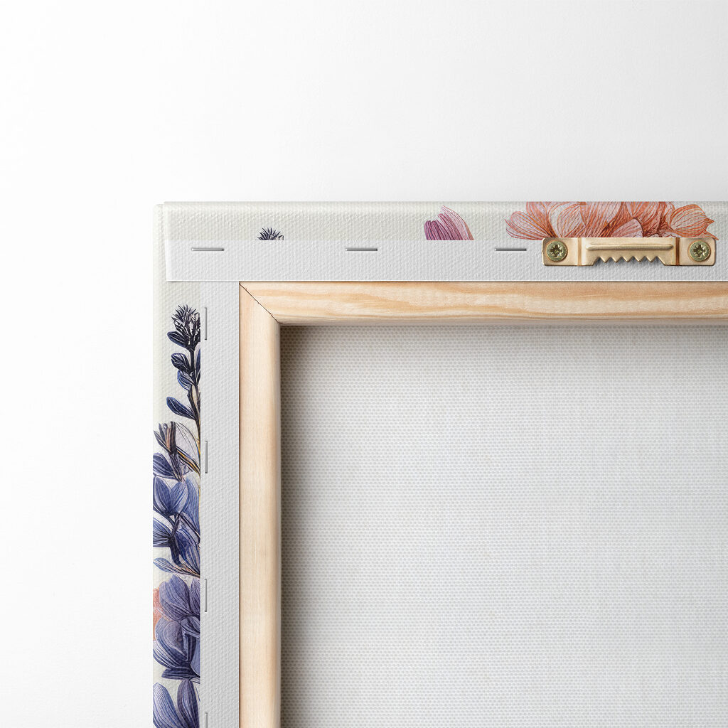 Veldbloemen in fijne pastels — achterkant