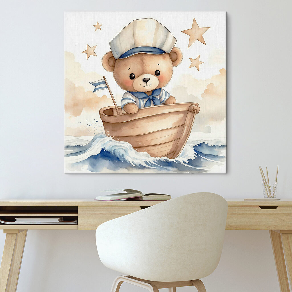 Beertje stuurt een roeiboot — interieur 1